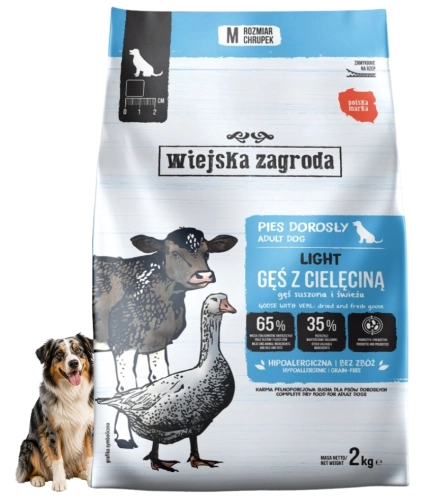 Wiejska Zagroda LIGHT gęś z cielęciną i probiotykiem M 2kg