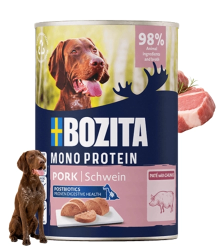 Bozita Mono Protein pasztet wieprzowina mokra karma dla psa puszka 400 g
