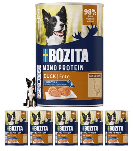 Bozita Mono Protein pasztet kaczka mokra karma dla psa 6x400 g