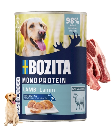 Bozita Mono Protein pasztet jagnięcina mokra karma dla psa puszka 400 g