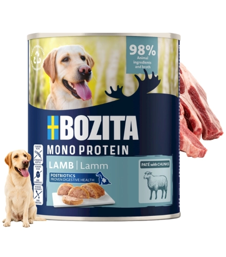 Bozita Mono Protein pasztet jagnięcina mokra karma dla psa puszka 800 g
