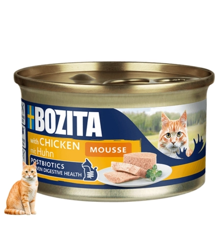 Bozita mus Kurczak karma mokra dla kota z postbiotykiem 85 g