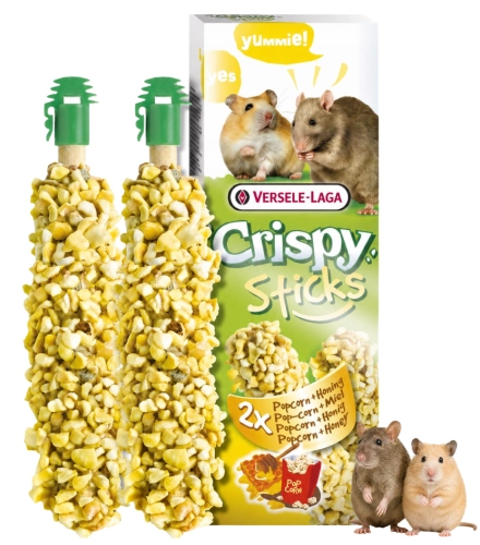 Versele Laga Crispy Sticks  kolba popcorn miód  dla chomika szczura 2szt