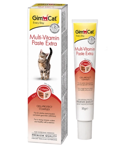 GimCat Multi Vitamin Extra pasta dla kota omega 3 i 6 odporność 50 g
