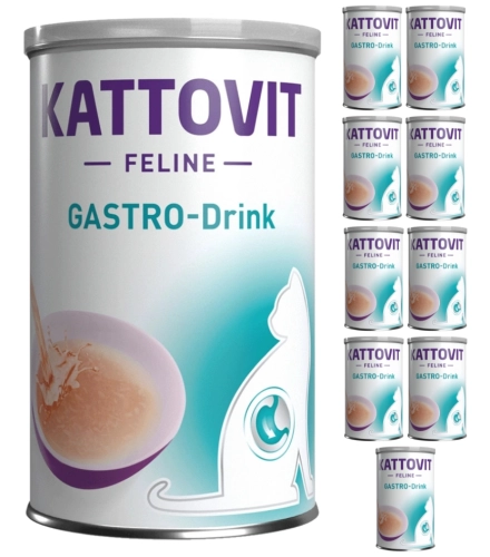 Kattovit Drink Gastro napój dla kota trawienie elektrolity kurczak 10x135 ml