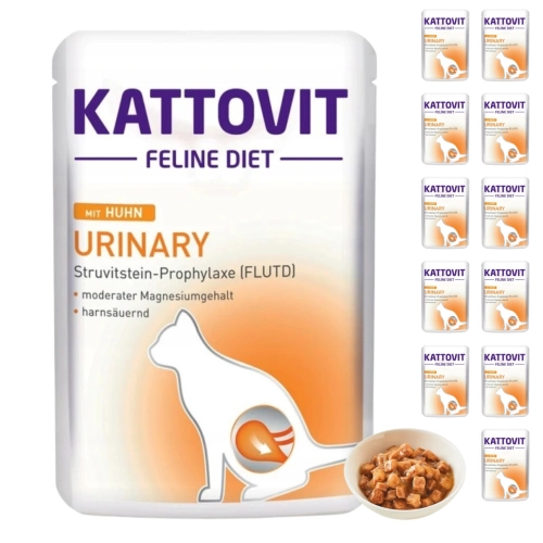 Kattovit Urinary karma dietetyczna kota drogi moczowe kurczak sasz. 12x85g