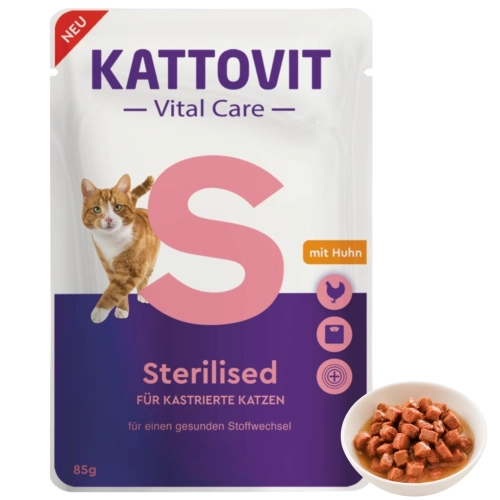Kattovit Vital Care Sterilised karma dla kota po sterylizacji kurczak 85g