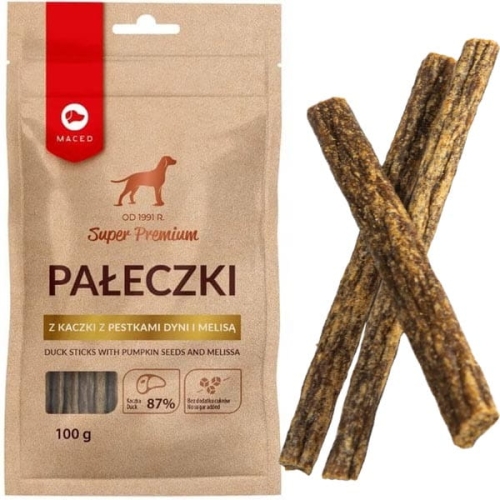 Maced Pałeczki z kaczki z dynią i melisą 100g