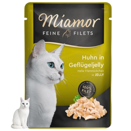 Miamor Feine Filets kurczak drób w galaretce karma dla kota lekka 100g