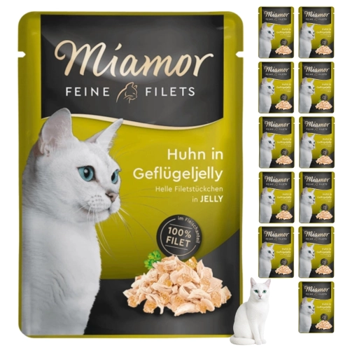 Miamor Feine Filets kurczak drób w galaretce karma dla kota 12x100g