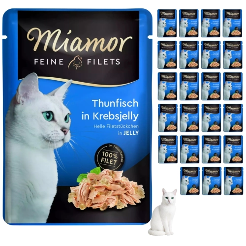 Miamor Feine Filets tuńczyk w galaretce krabowej karma kot 24x100g