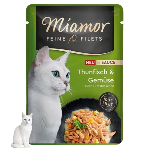 Miamor Feine Filets tuńczyk warzywa w sosie karma dla kota bezzbożowa 100 g