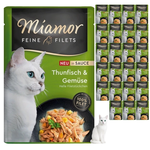 Miamor Feine Filets tuńczyk warzywa w sosie mokra karma kota 24x100g