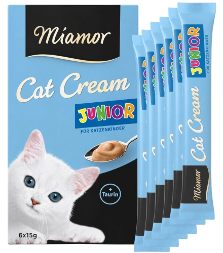 Miamor Junior Cream pasta mleczna dla kociąt z tauryną 6 x 15 g