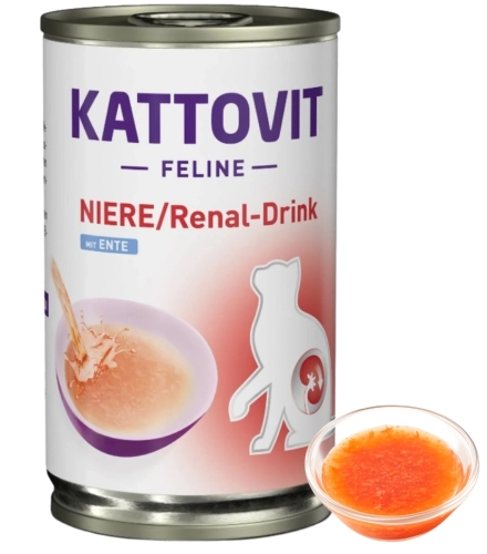 Kattovit Renal Drink Duck napój dla kota nerki kaczka nawodnienie 135 ml