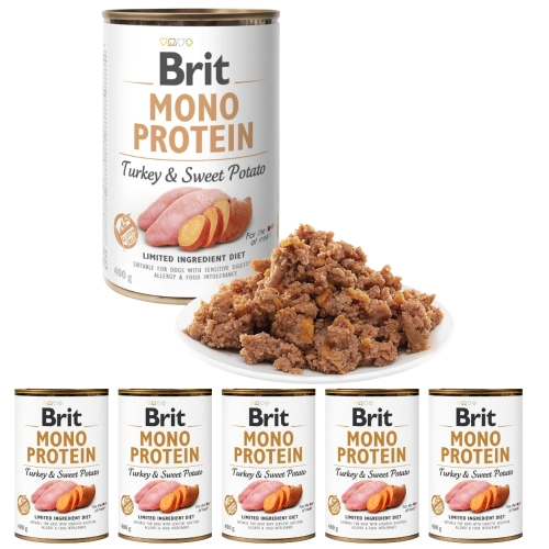 Brit Mono Protein Turkey & Sweet Potato 6x400g