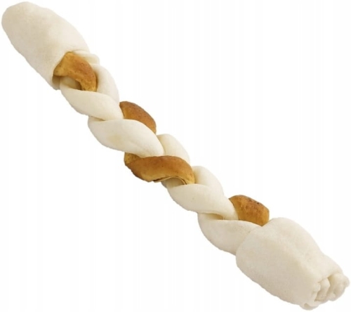 Maced Warkocz Premium brąz biały Gryzak 25cm