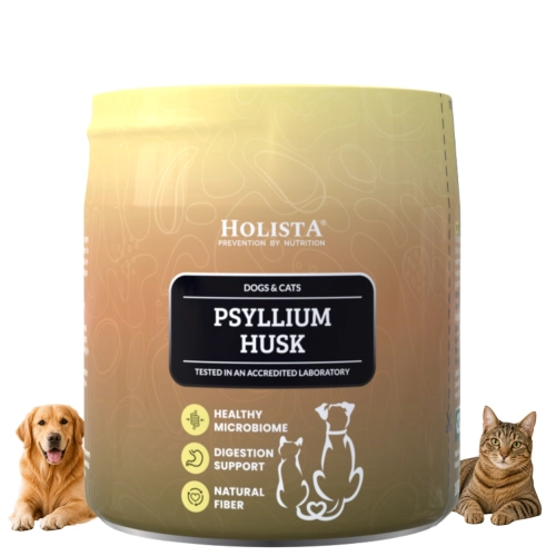 Holista Psyllium Husk Babka płesznik Błonnik dla psa i kota 100g
