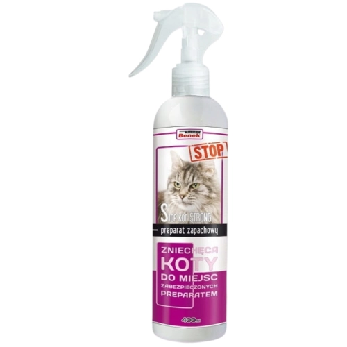 Super Benek Akyszek Stop Kot Strong odstraszacz spray koty dom ogród 400 ml