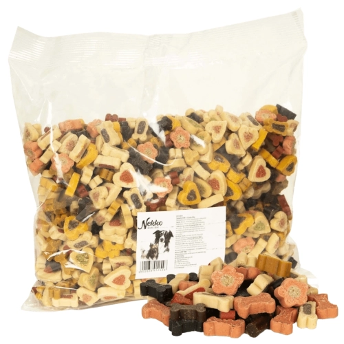 Nekko Chico Candy Mix kostki mięsne treserki smaczki dla psa trening 1 kg