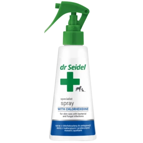 Dr Seidel spray bakteriobójczy chlorheksydyna stan zapalny skóry 100 ml