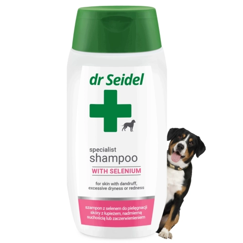 Dr Seidel szampon selenowy dla psa łupież świąd łuszczenie skóry 220 ml