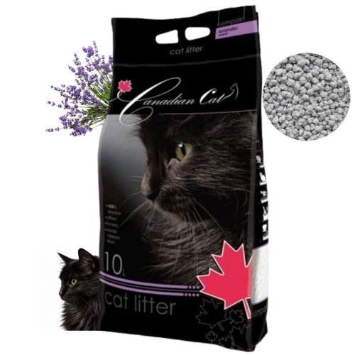 Canadian Cat Lawenda żwirek bentonitowy zbrylający dla kota zapach 10 l