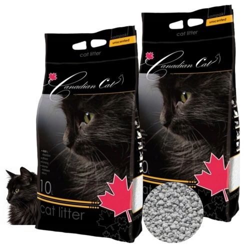 Canadian Cat Unscented żwirek bentonitowy zbrylający bezzapachowy 2x10L
