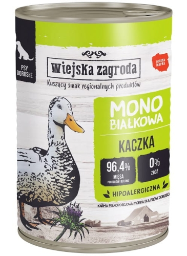 Wiejska Zagroda Monobiałkowa Kaczka 400g