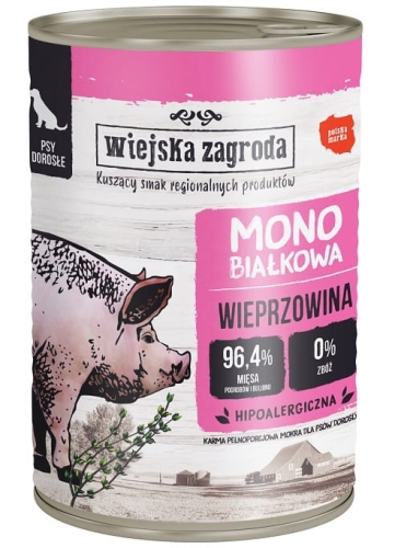 Wiejska Zagroda Monobiałkowa Wieprzowina 400g