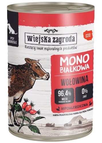Wiejska Zagroda Monobiałkowa Wołowina 400g