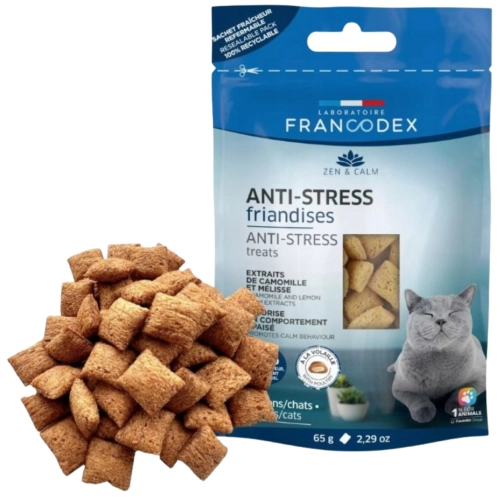 Francodex przysmak antystresowy dla kota z melisą tryptofanem 65g