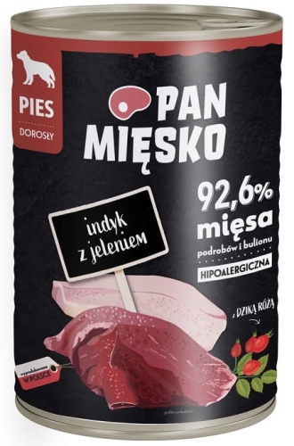 Pan Mięsko 400g indyk z jeleniem