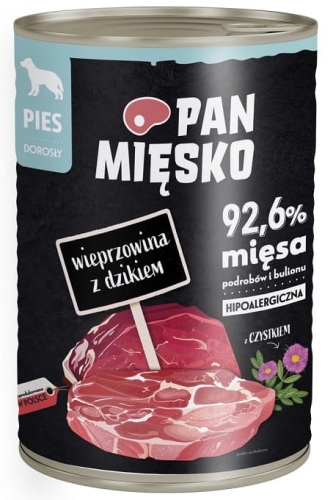 Pan Mięsko 400g wieprzowina z dzikiem