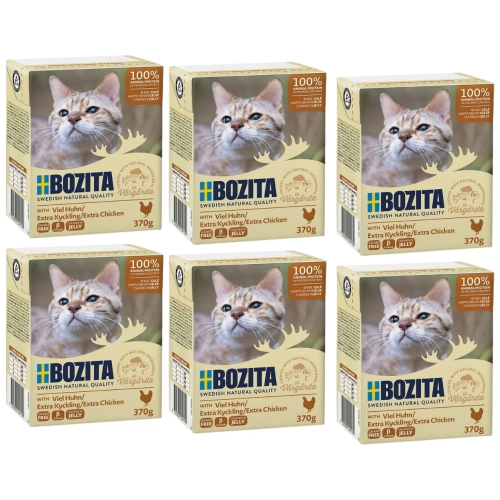 Bozita Feline kurczak siekany w galaretce karma dla kota z tauryną 6x 370g