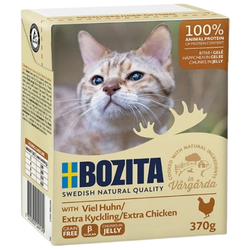 Bozita Feline kurczak siekany w galaretce karma dla kota z tauryną 370g