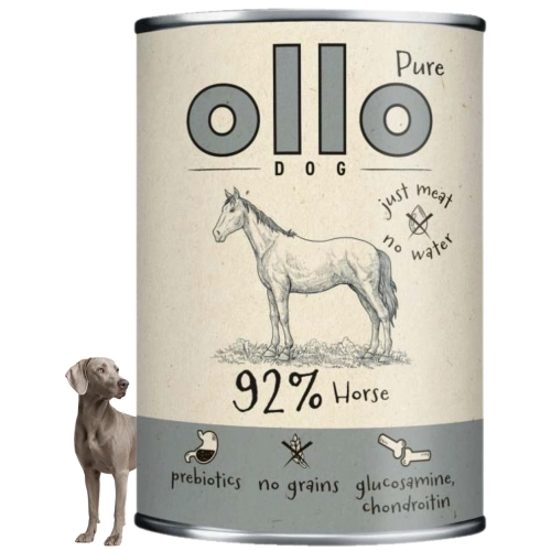 Ollo Pure koń mokra karma dla psa monobiałkowa hipoalergiczna bez zbóż 850g