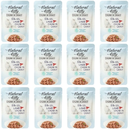 Natural Kitty Premium Mokra karma dla kota Kurczak Tuńczyk Jagnięcina 12x85