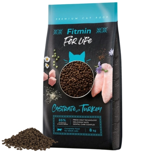 Fitmin For Life Turkey indyk karma dla kota kastrowanego z tauryną 8kg