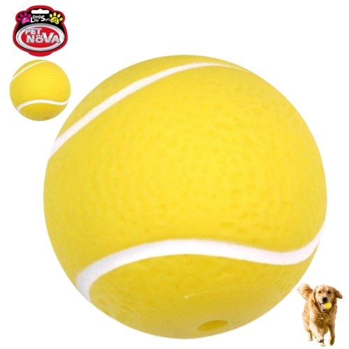 Pet Nova piłka tenisowa winylowa dla psa aport turlanie aktywny spacer 7 cm