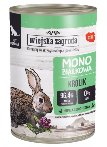 Wiejska Zagroda Monobiałkowa Królik 400g