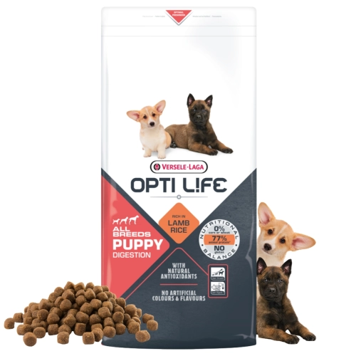 Opti Life Puppy Digestion jagnięcina z ryżem karma dla szczeniąt 12,5 kg