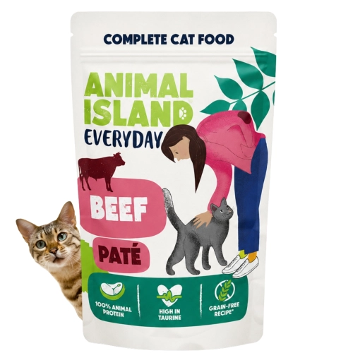 Animal Island Everyday wołowina pasztet karma mokra dla kota 100 g