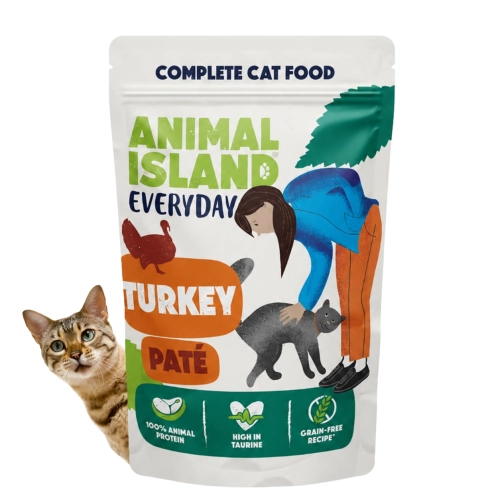 Animal Island Everyday indyk kremowy pasztet karma mokra dla kota 100 g