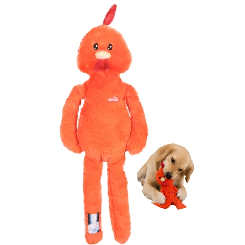 Zolux Brock Furry Farm kogut pluszak piszczący zabawka dla psa 60 cm