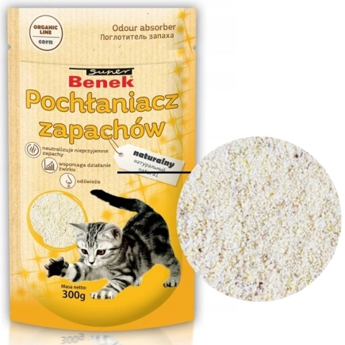 Super Benek Corn Naturalny pochłaniacz zapachów do kuwety dla kota 300 g