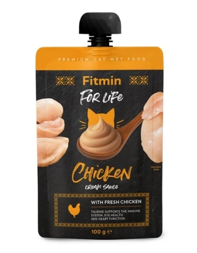 Fitmin For Life Cat Pouch Cream Sauce Chicken 100g