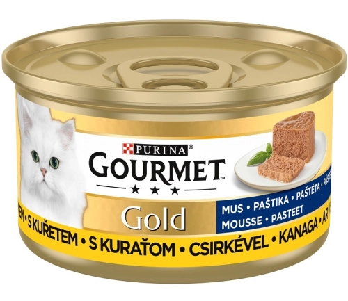 Purina Gourmet Gold mus z kurczakiem karma mokra dla kota dorosłego 85 g
