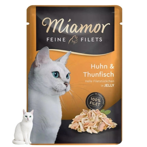 Miamor Feine Filets kurczak tuńczyk w galaretce karma dla kota 100g