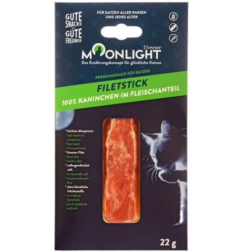 Moonlight Dinner filet z królika miękki przysmak dla kota bez glutenu 22 g